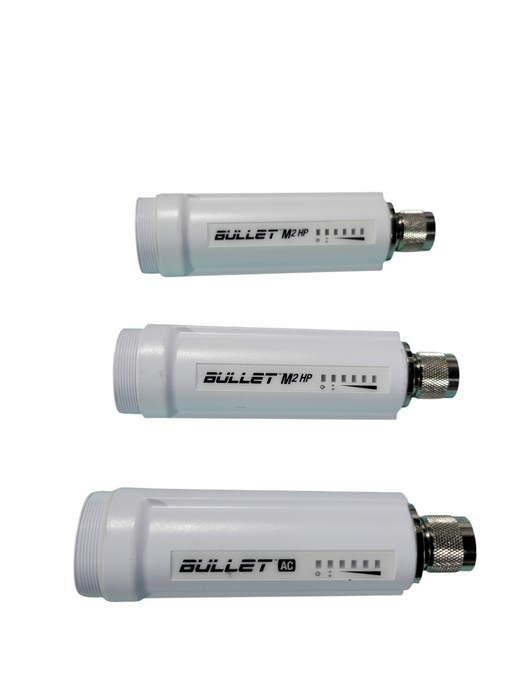 Lot of 3x - Ubiquiti BulletM2-HP Outdoor Wireless Radio(READ)