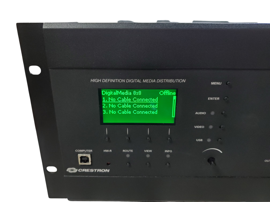 Crestron DM-MD8X8 8x8 DigitalMedia Matrix Switcher Chassis - No Cards *READ*
