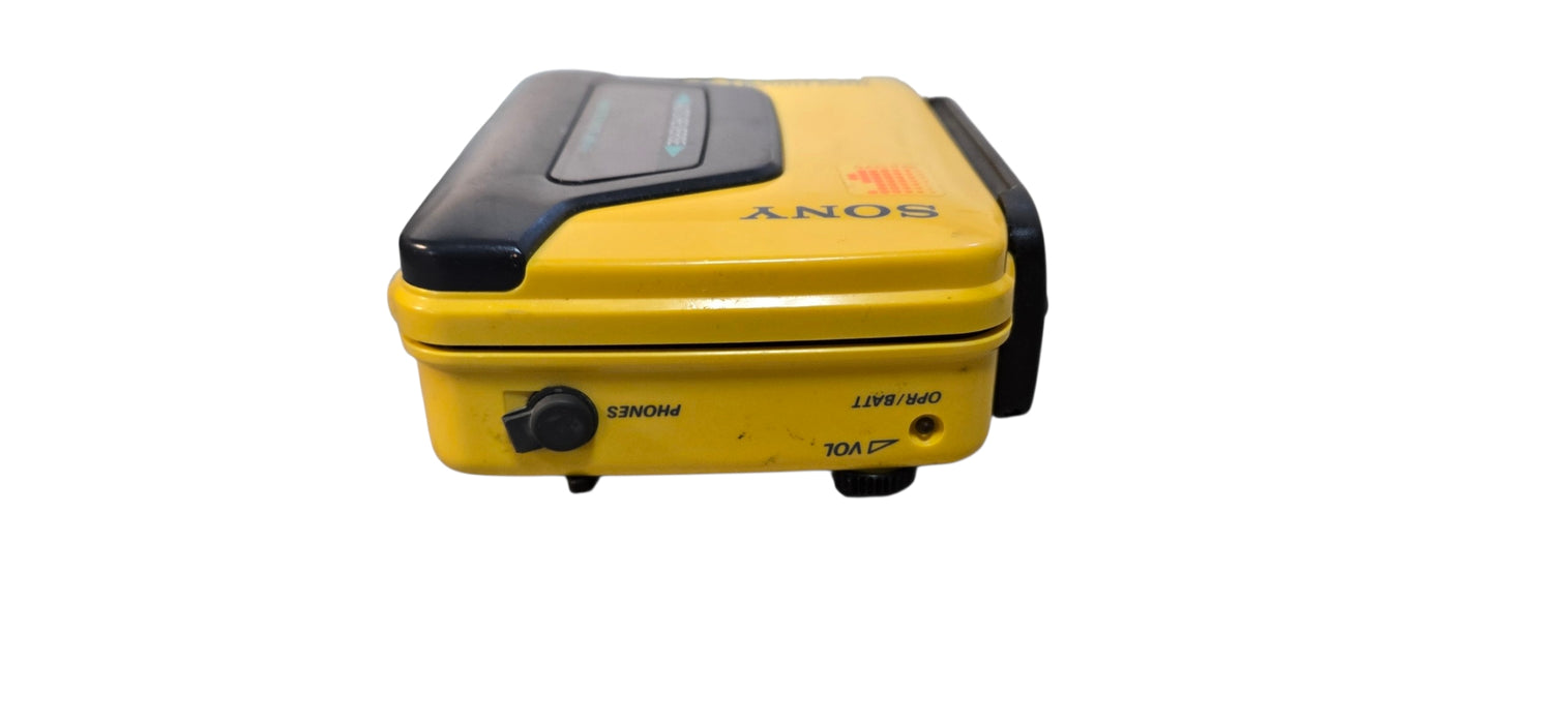 Vintage Sony Walkman Sports WM-A53 Yellow Portable Cassette Player