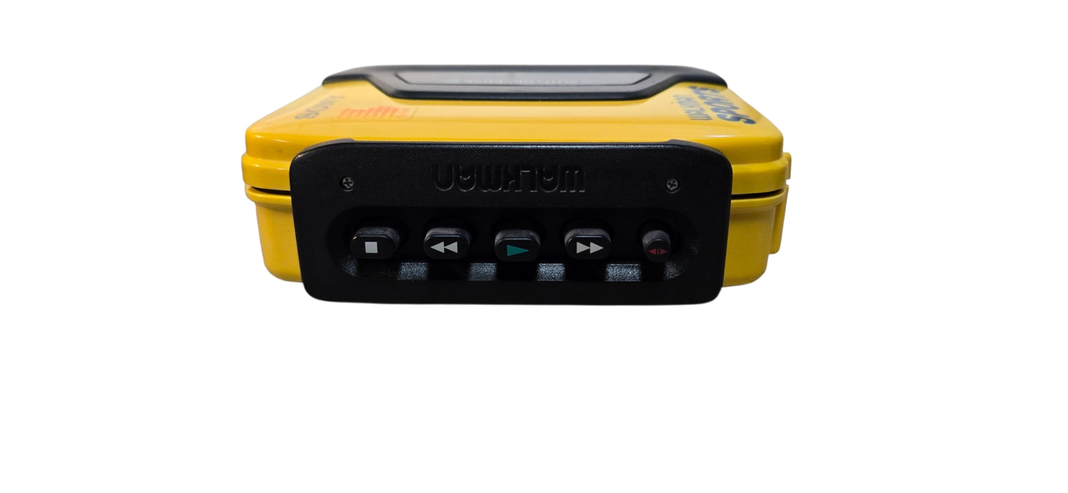 Vintage Sony Walkman Sports WM-A53 Yellow Portable Cassette Player