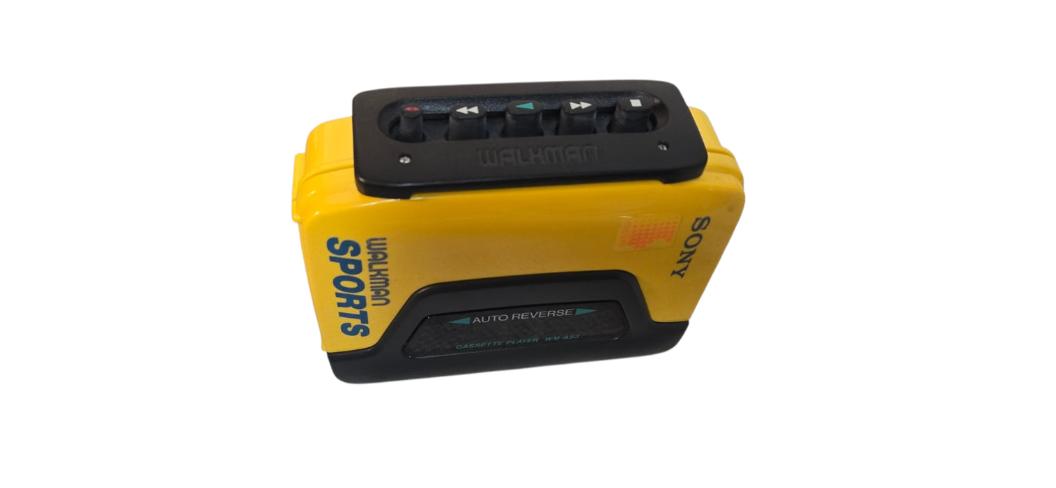 Vintage Sony Walkman Sports WM-A53 Yellow Portable Cassette Player