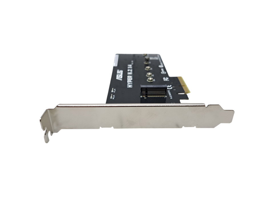 ASUS Hyper M.2 X4 PCIe NVMe SSD Adapter Card Full Height No SSD