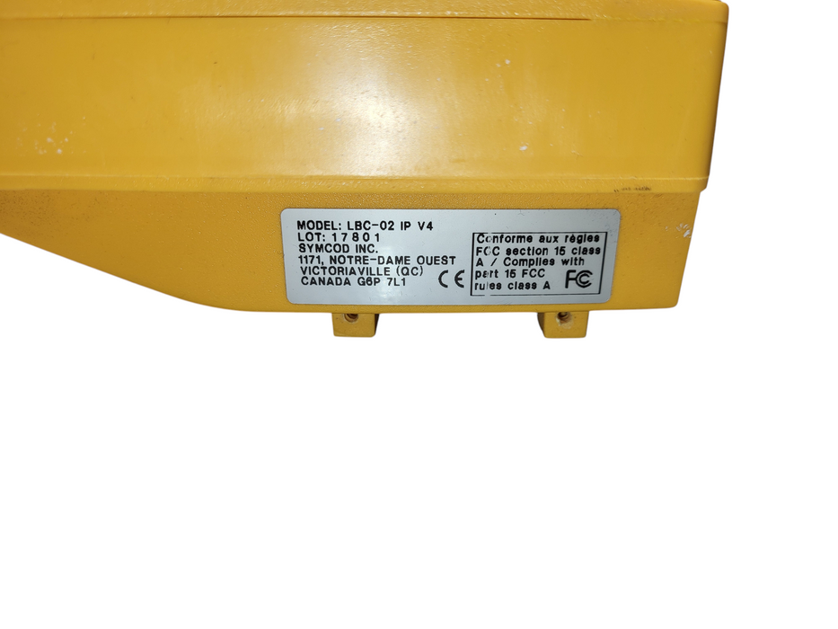 SYMCOD LBC-02 / IP DATA ACQUISITION TERMINAL RECORDS KEYBOARD Yellow  Box No AC