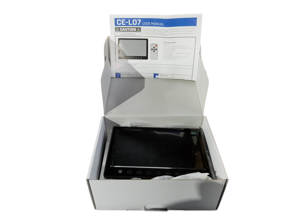 Clinton Electronics CE-L07 Mini-HDMI Monitor 7″ LCD Display