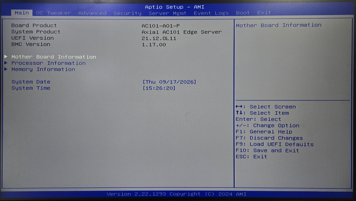 OnLogic Axial AC101 1U Edge Server - i5-13500E, 16GB DDR5, 256GB NVMe