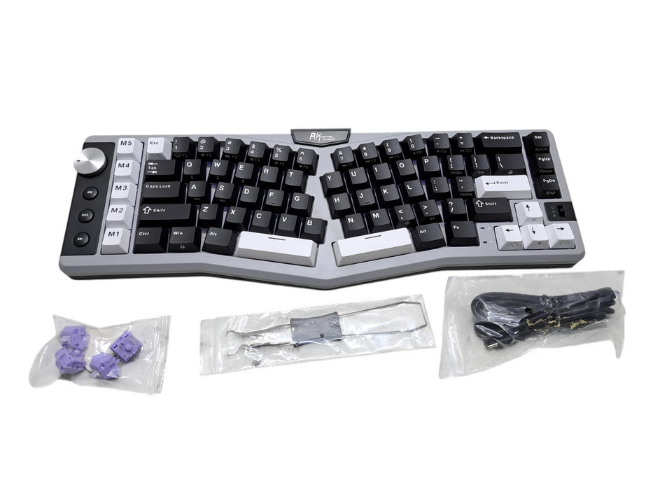 Royal Kludge RK A72 68% Alice Ergonomic Wireless Mechanical Keyboard RGB