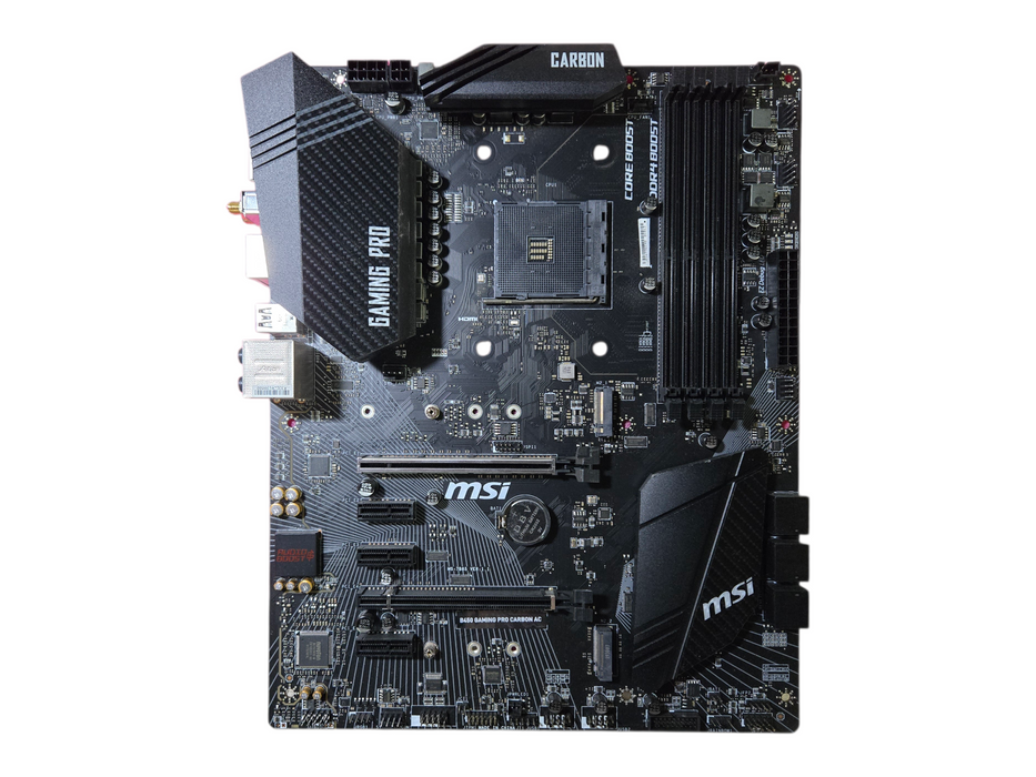 MSi B450 GAMING PRO CARBON AC AM4 ATX WIFI AMD DDR4 Motherboard w/ IO Shield