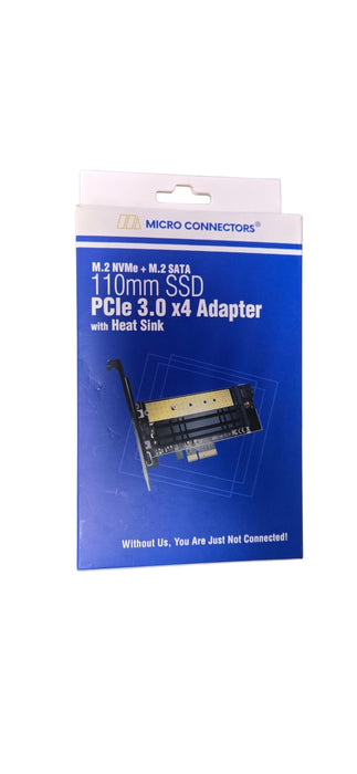 Micro Connections 110MM SSD PCIe 3.0 x4  adapter  PCIe-M21101HS