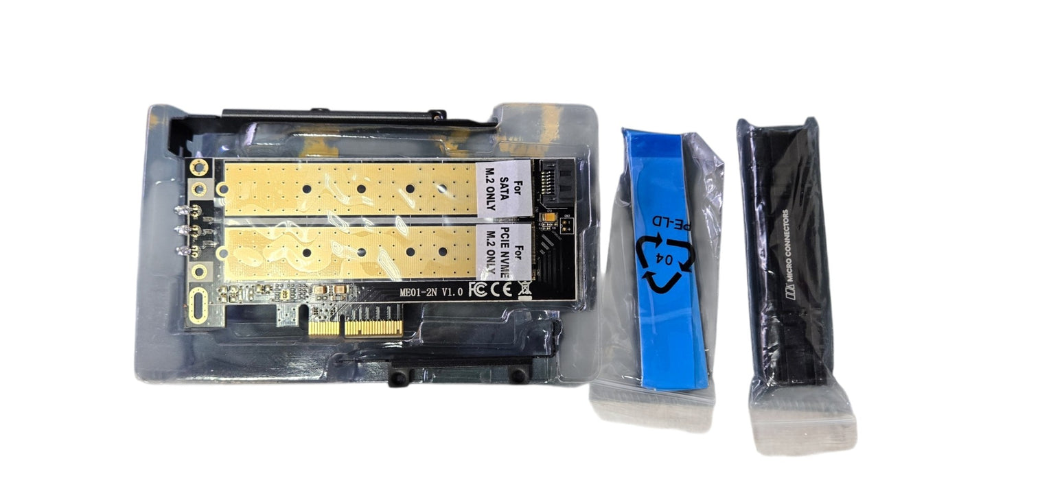 Micro Connections 110MM SSD PCIe 3.0 x4  adapter  PCIe-M21101HS