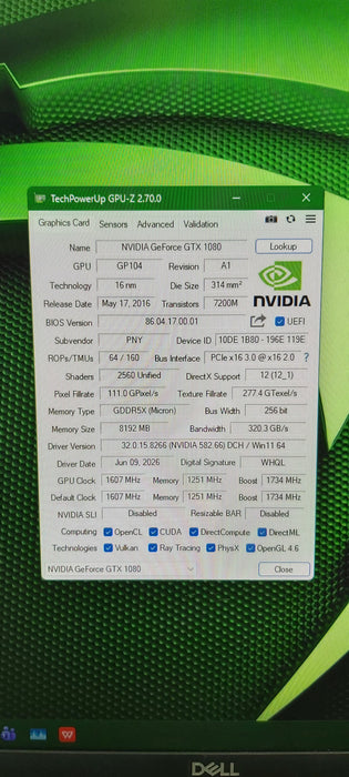 Nvidia GeForce GTX 1080 8GB Founders Edition GDDR5 Graphics Card GPU Gaming