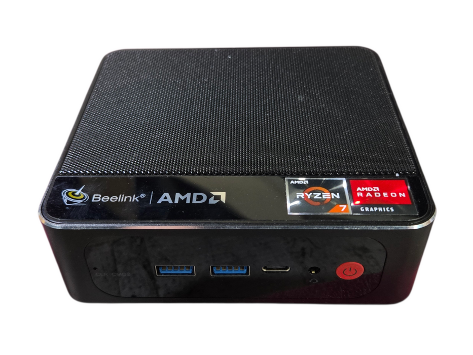 Beelink SER Mini-PC, Ryzen 7 3750H 2.3GHz, 16GB DDR4, 256GB NVMe, No AC Adapter