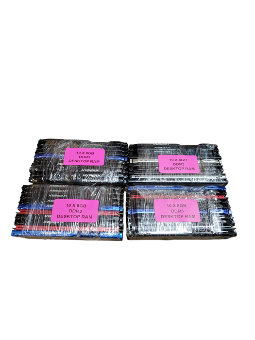 Lot of 40x Assorted 8GB DDR3 DESKTOP HEATSINK RAM