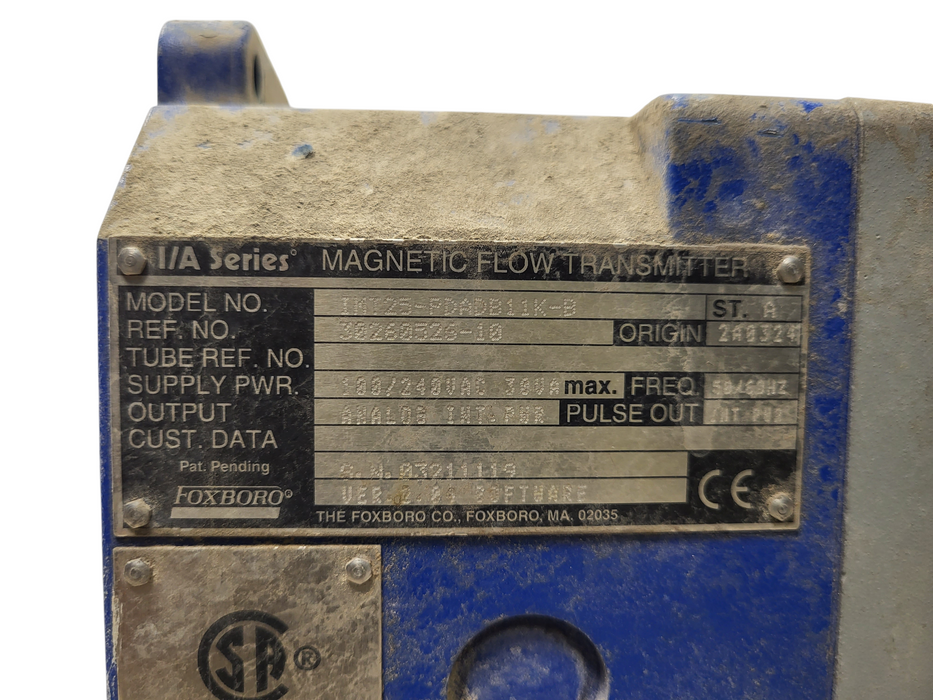 Foxboro IMT25 Intelligent Magnetic Flow Transmitter IMT25-PDADB11K-B READ