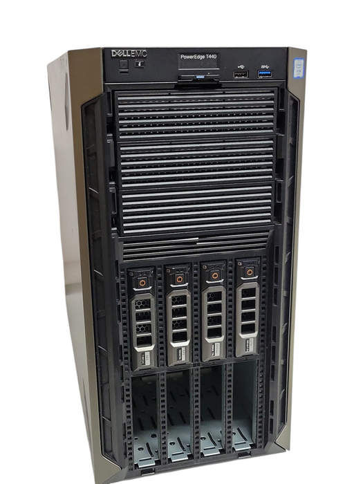 Dell PE T440, 1x Xeon Bronze 3106 1.70GHz, 32GB DDR4 PERC H730P, 4x 4TB SAS HDD