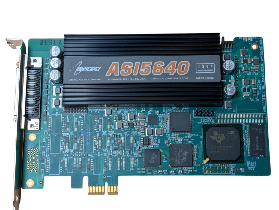 AudioScience ASI5640 PCIe Professional AES Digital Audio Broadcast Card 5640