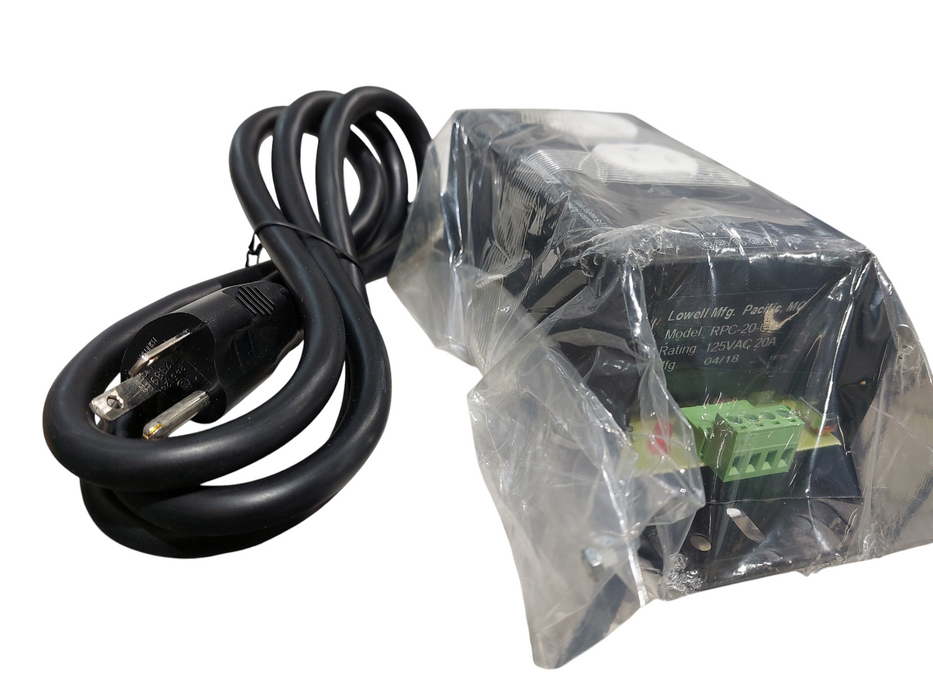 Lowell Power RPC Series Model: RPC-20-CD  mfg 2018 125VAC 60Hz 20A 2500W Max