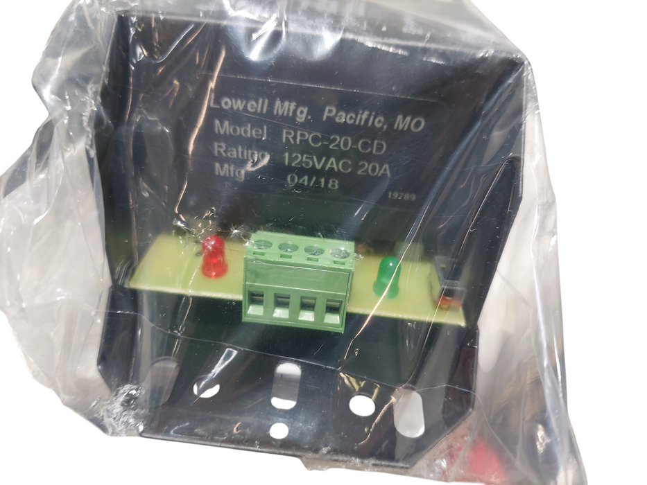 Lowell Power RPC Series Model: RPC-20-CD  mfg 2018 125VAC 60Hz 20A 2500W Max