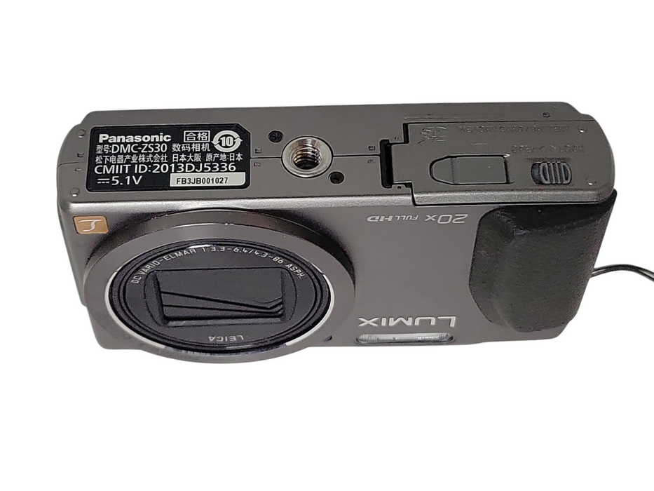Panasonic Lumix DMC-ZS30 10.1MP 20x Full HD Digital Camera, READ