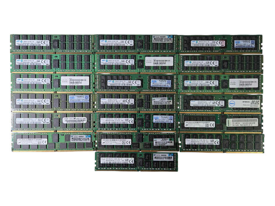 Lot of 19x Assorted 16GB 2Rx4 PC4-2133P, Server Memory