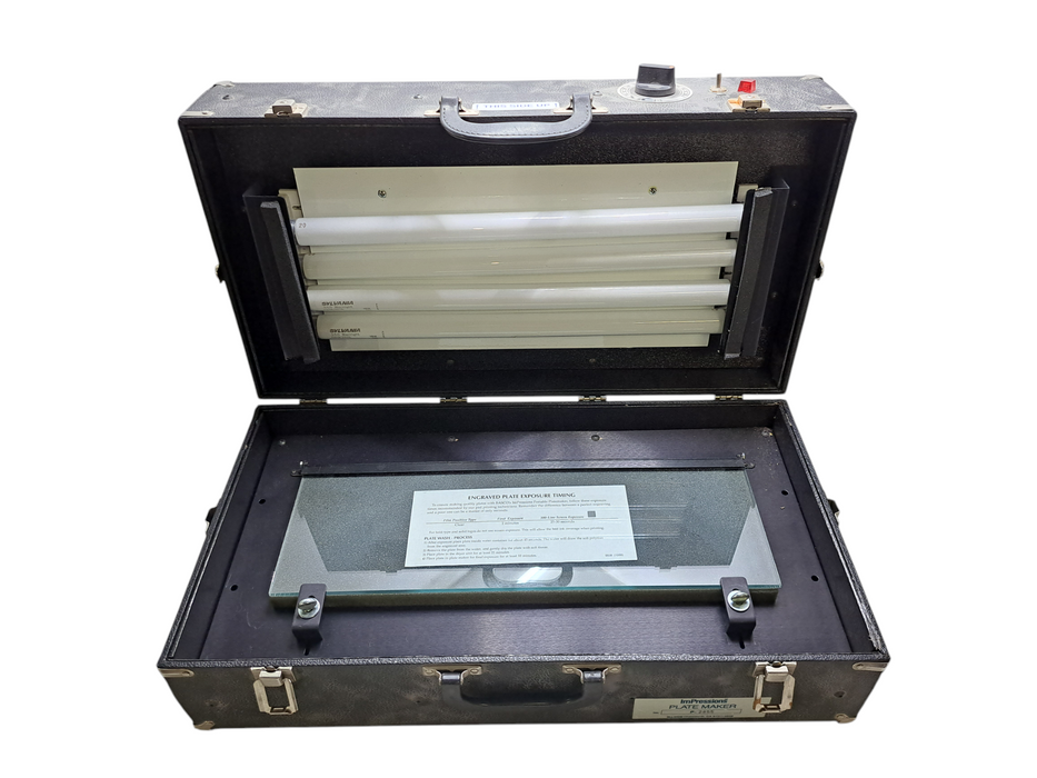 ImPressions P-2855 Portable Plate Maker UV Exposure Unit w/ Case *READ*