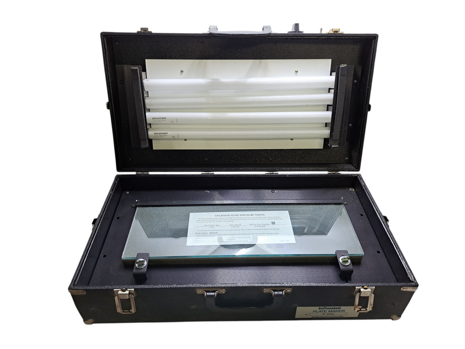 ImPressions P-2855 Portable Plate Maker UV Exposure Unit w/ Case *READ*