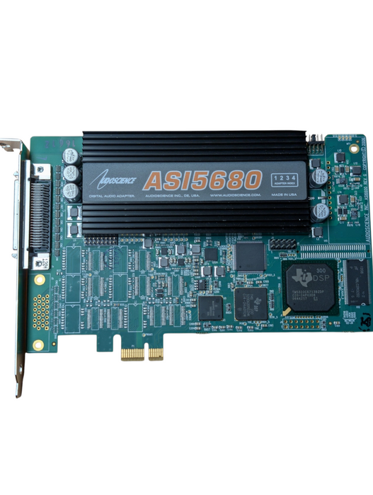 AudioScience ASI5680 PCIe Professional AES Digital Audio Broadcast Card 5680