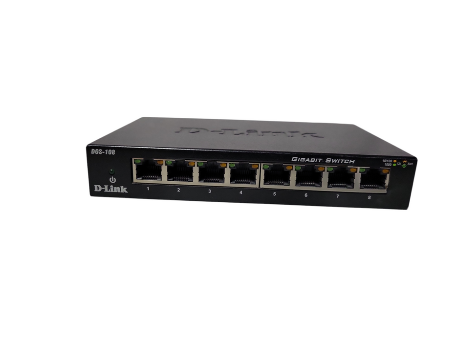 D-LINK DGS-108 8 Ports Gigabit Ethernet Switch