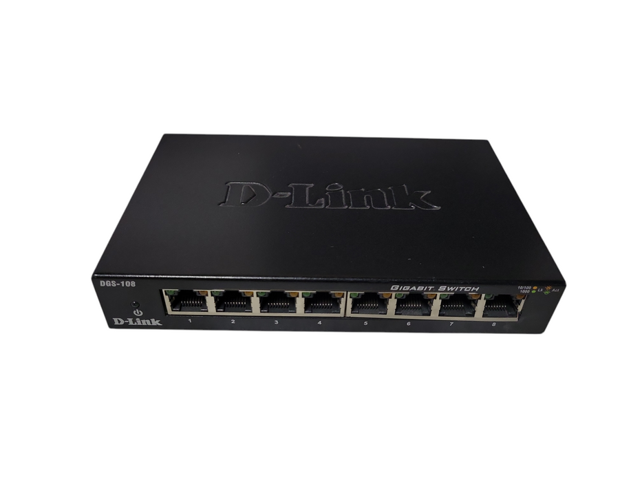 D-LINK DGS-108 8 Ports Gigabit Ethernet Switch