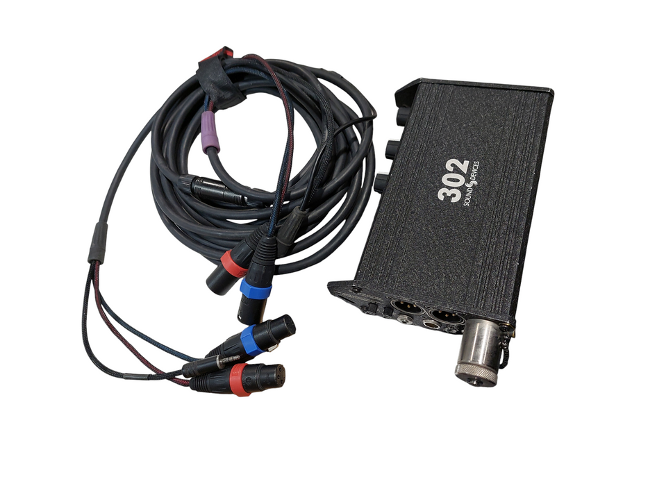 Sound Devices 302 Mixer Portable 3-Channel Field Mixer Model:  SD-302