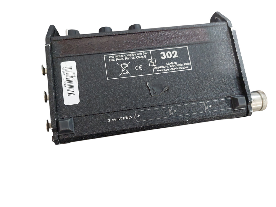 Sound Devices 302 Mixer Portable 3-Channel Field Mixer Model:  SD-302