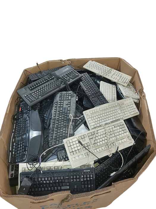 Bin of Assorted Wired Keyboards/Mice (AS-IS) Approx 640lbs