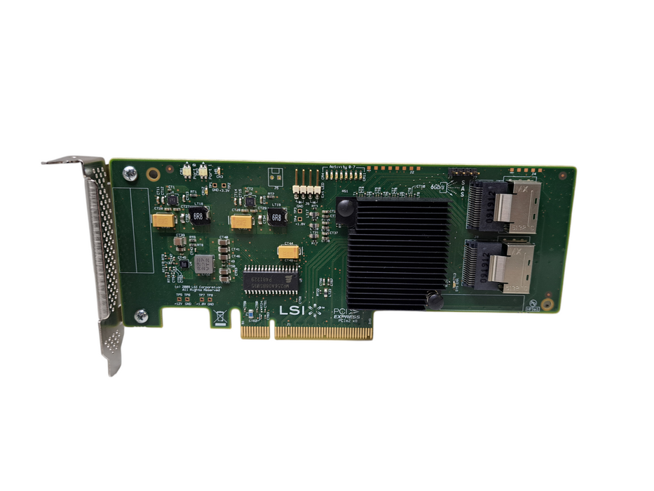 LSI SAS 9211-8i 8-Port 6Gb/s HBA PCIe IT Mode ZFS TrueNAS FreeNAS RAID Card