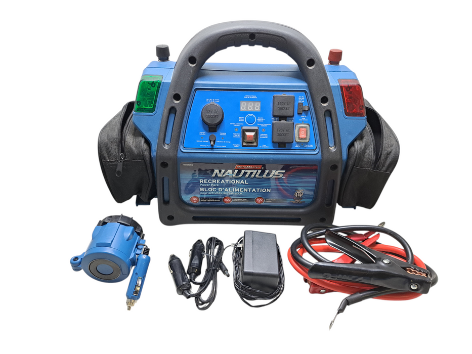 MotoMaster Nautilus 33Ah 800A 400W Power Pack *Powers On, Will Not Charge*