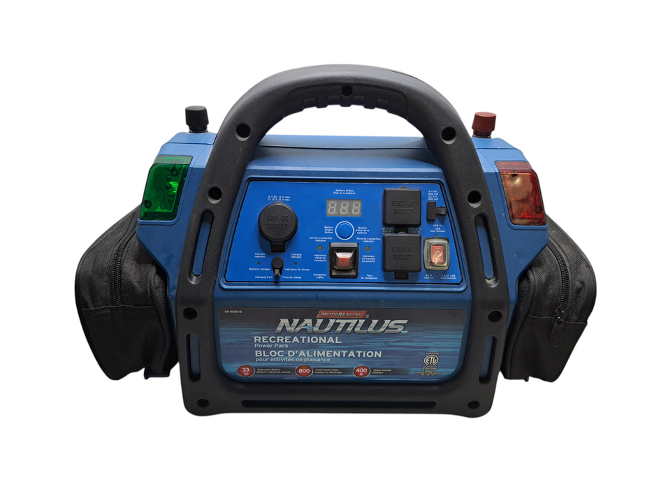 MotoMaster Nautilus 33Ah 800A 400W Power Pack *Powers On, Will Not Charge*