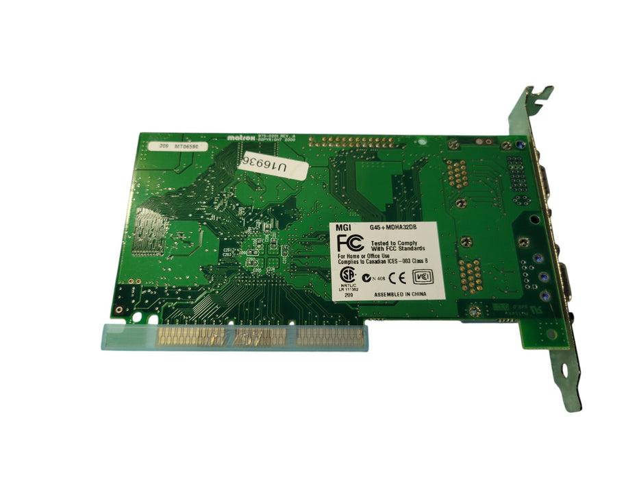 Matrox G450 MDHA32DB DualHead 32MB AGP Video Card Vintage