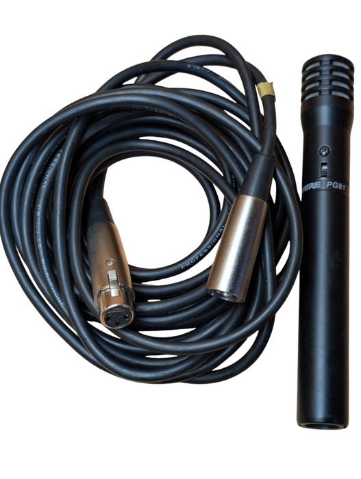 SHURE PG81 Cardioid Condenser Microphone with XLR Wire