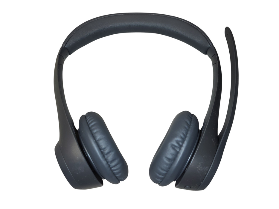 Logitech Zone 301 Wireless Bluetooth Headset Boom Mic Office Calls Graphite