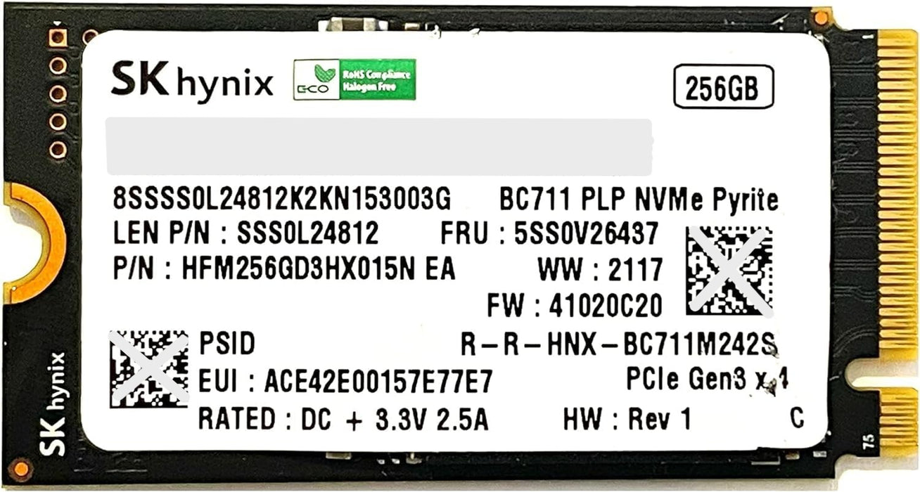 Lot 30x 256GB m.2 NVMe 2242 SSD - Assorted Brands