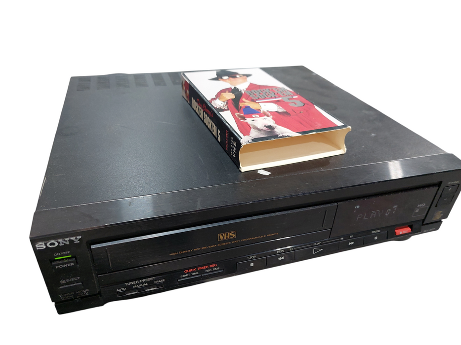 Sony VHS Player Recorder Model: SLV-M77 & Don Cherrys Rock'Em Sock'Em 5 VHS Tape