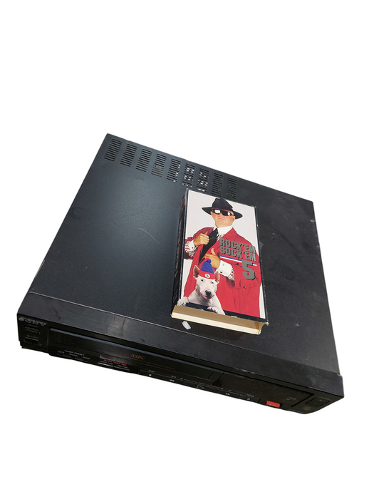 Sony VHS Player Recorder Model: SLV-M77 & Don Cherrys Rock'Em Sock'Em 5 VHS Tape