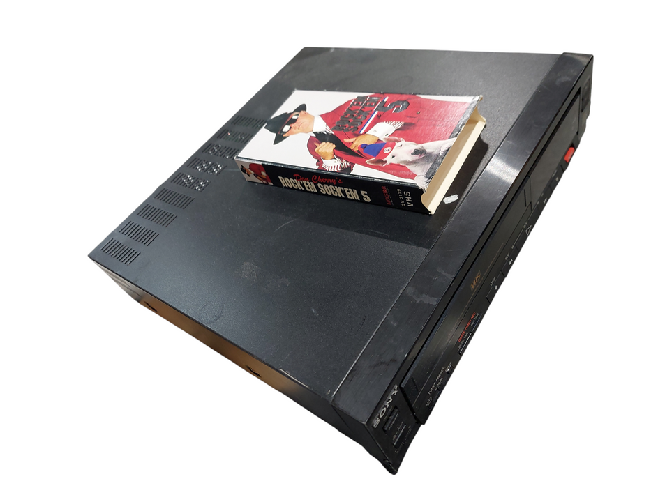 Sony VHS Player Recorder Model: SLV-M77 & Don Cherrys Rock'Em Sock'Em 5 VHS Tape