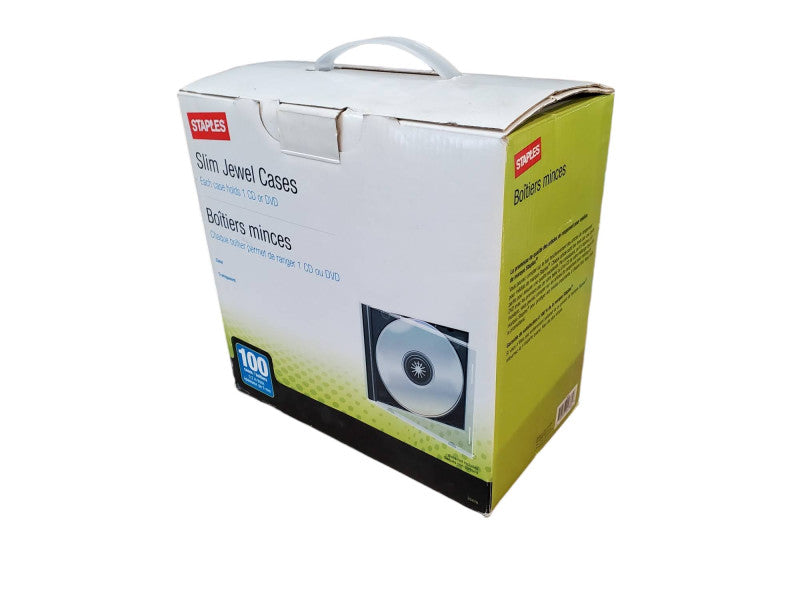 Staples Slim Jewel Cases 100 Pack Q@