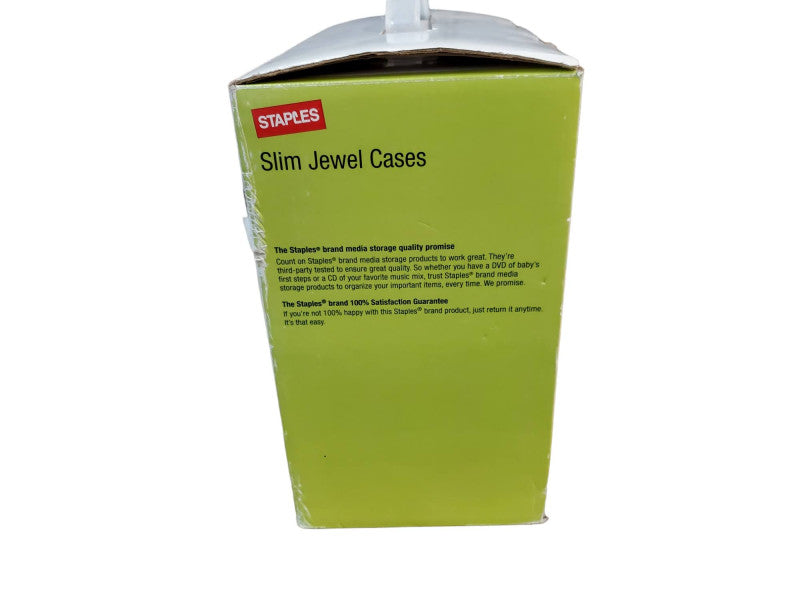 Staples Slim Jewel Cases 100 Pack Q@