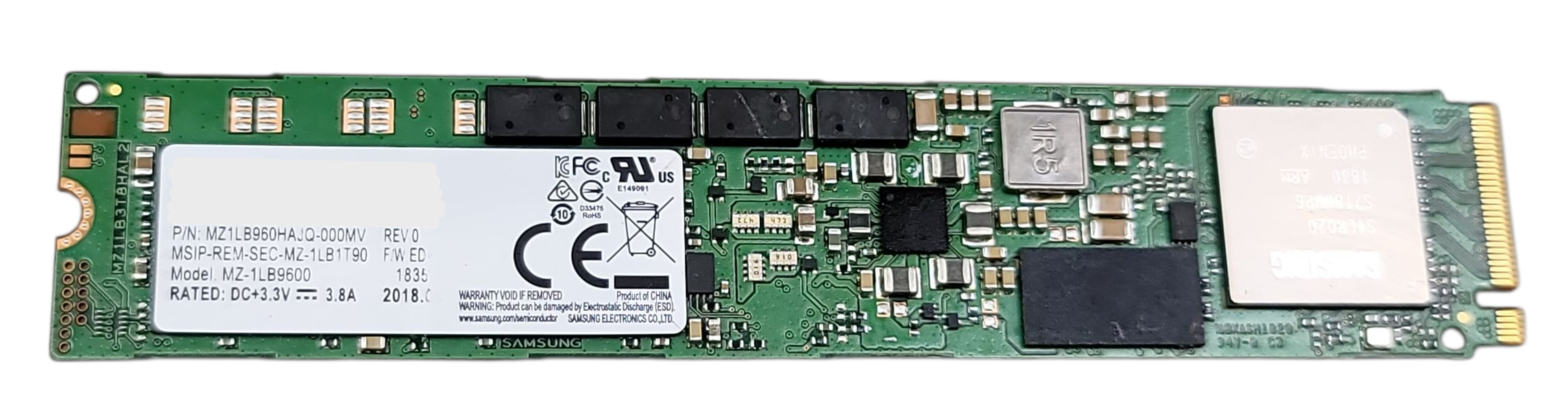 1.92TB m.2 NVMe  22110 PCI-e 3.0 Samsung PM983 SSD - MZ-1LB1T90