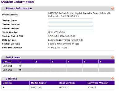 NETGEAR GS752TXS ProSafe 48-Port Gigabit Stackable Smart Switch w/ 10G