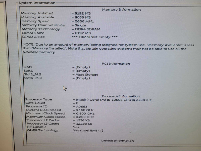 Dell Optiplex 3090 - Core I5-10505 | 8GB RAM | 512GB NVMe %