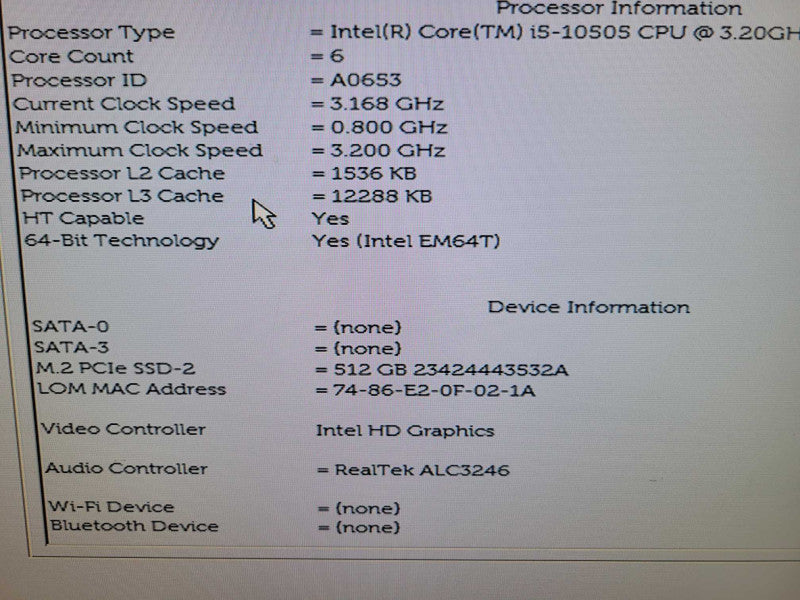 Dell Optiplex 3090 - Core I5-10505 | 8GB RAM | 512GB NVMe %