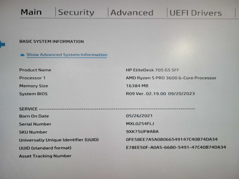 HP EliteDesk 705 G5 SFF Ryzen 5 Pro 3400G 8GB RAM 512GB NVMe  !