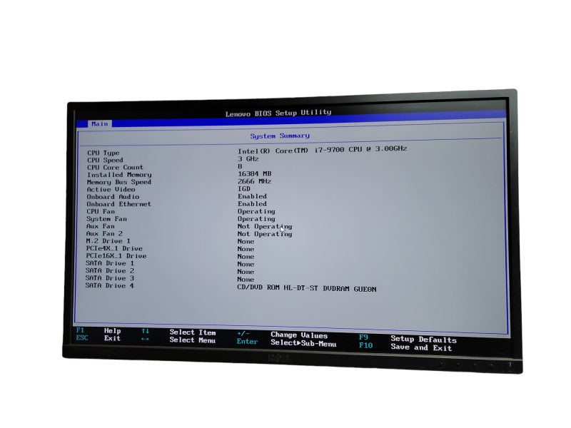 Lenovo ThinkStation P330 i7 - 9700 CPU @ 3.00GHz 16GB DDR4 Ram QÎ¸