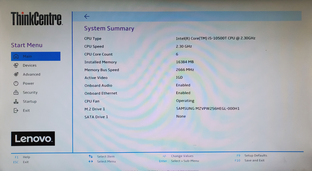 Lenovo ThinkCentre M80q USFF - Core i5-10500T, 16GB DDR4, 256GB NVMe